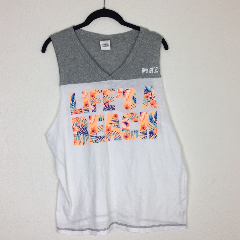 Victoria’s Secret Pink | Life’s A Beach Tank Large
